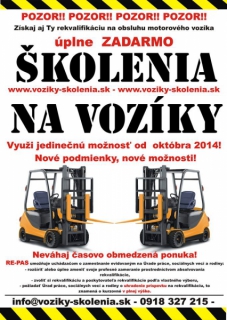 Školenie VZV v rámci celej SR