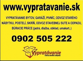 Odvoz stavebnej sute, vypratávanie Bratislava