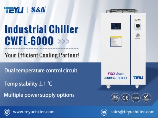 Dual Refrigeration Circuit Chiller for 6KW Fiber Laser